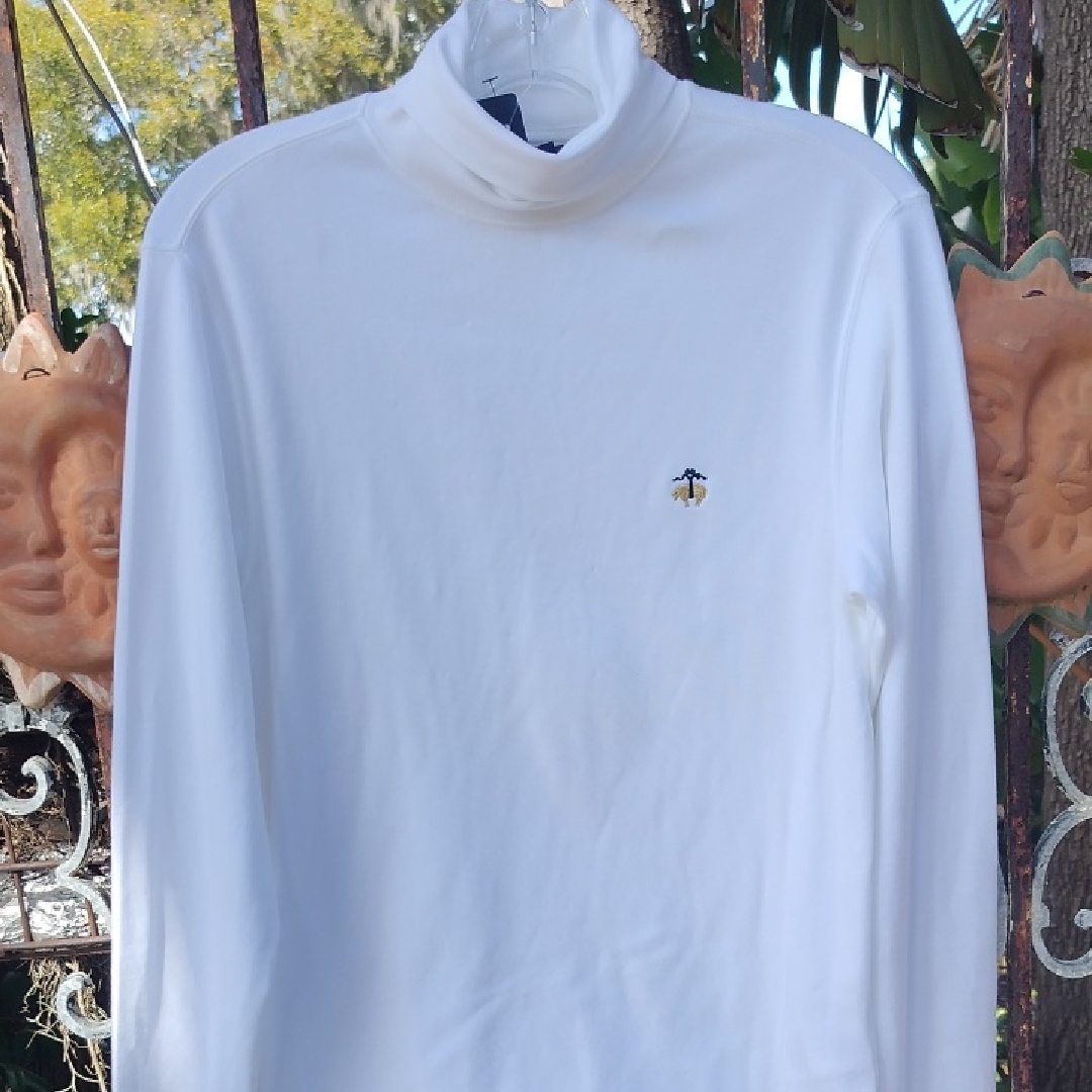 Womens Brook Brothers White Brand New Turtleneck Xs